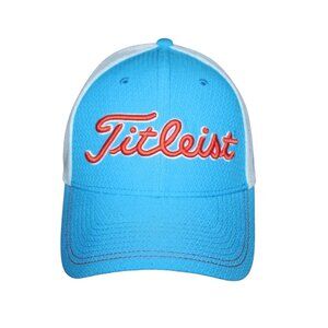 Titleist Golf Hat Teal Bright Casa De Campo Trucker Hat Flex Fit Small